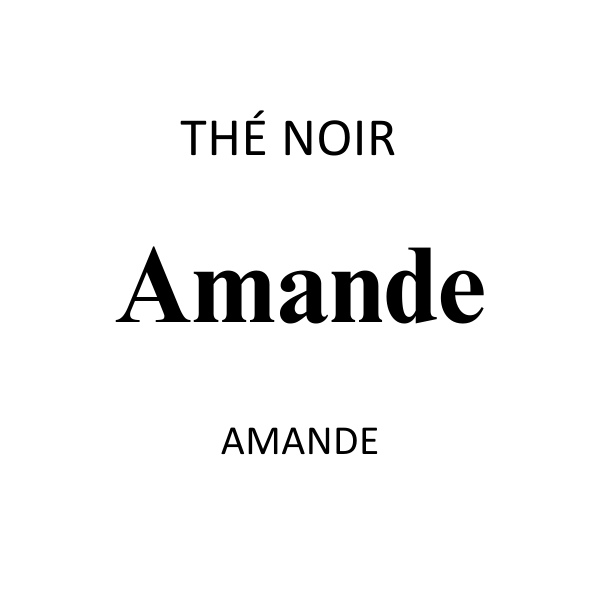 Thé Noir amande