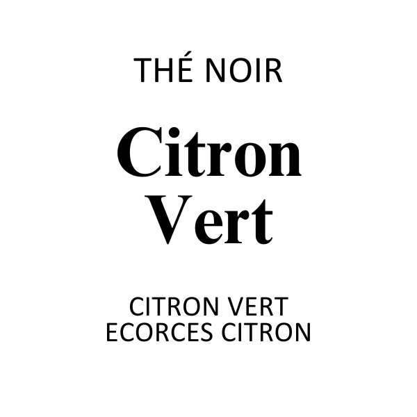 Thé Noir Citron Vert