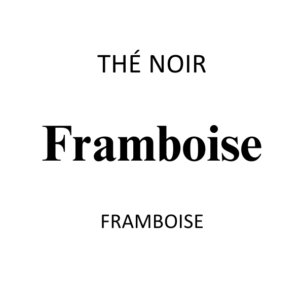 Thé Noir Framboise