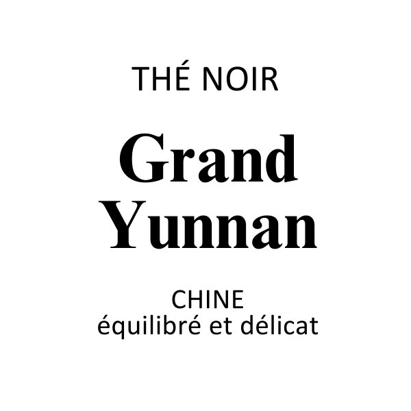 Thé Noir Grand Yunnan
