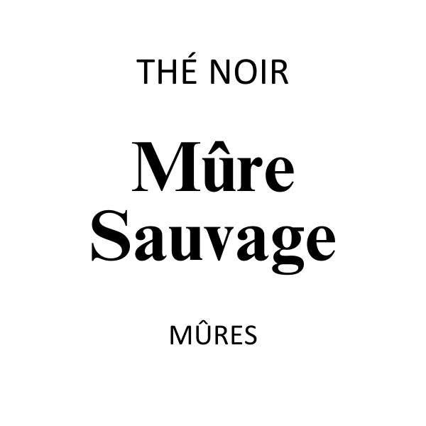 Thé Noir Mûre Sauvage