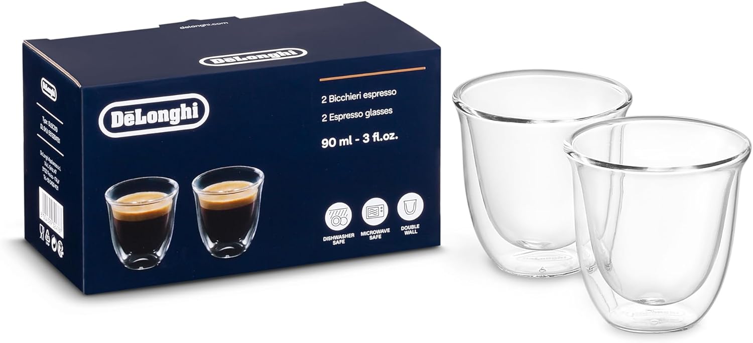 Lot de 2 verres Espresso 9 cl - DELONGHI