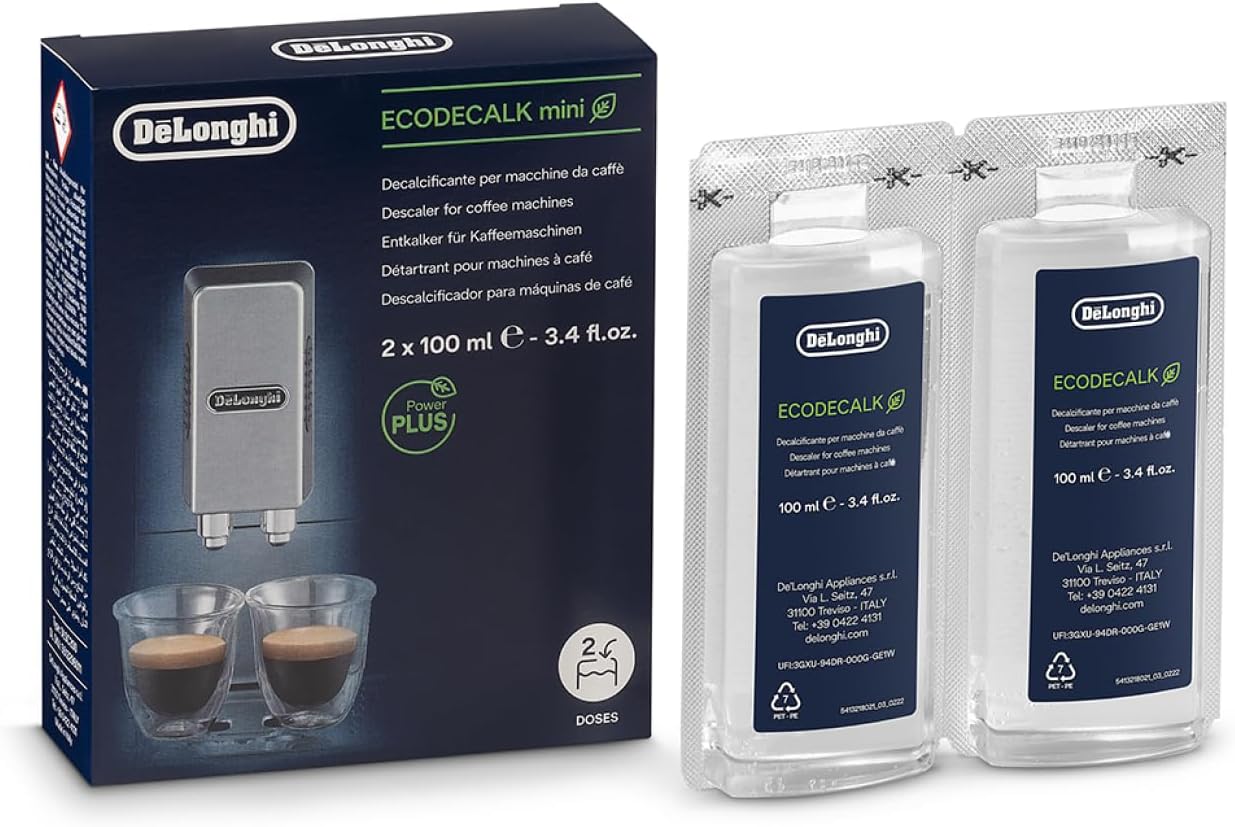 Détartrants DELONGHI DLSC200 - EcoDecalk pour machine automatique - 2 x 100ml
