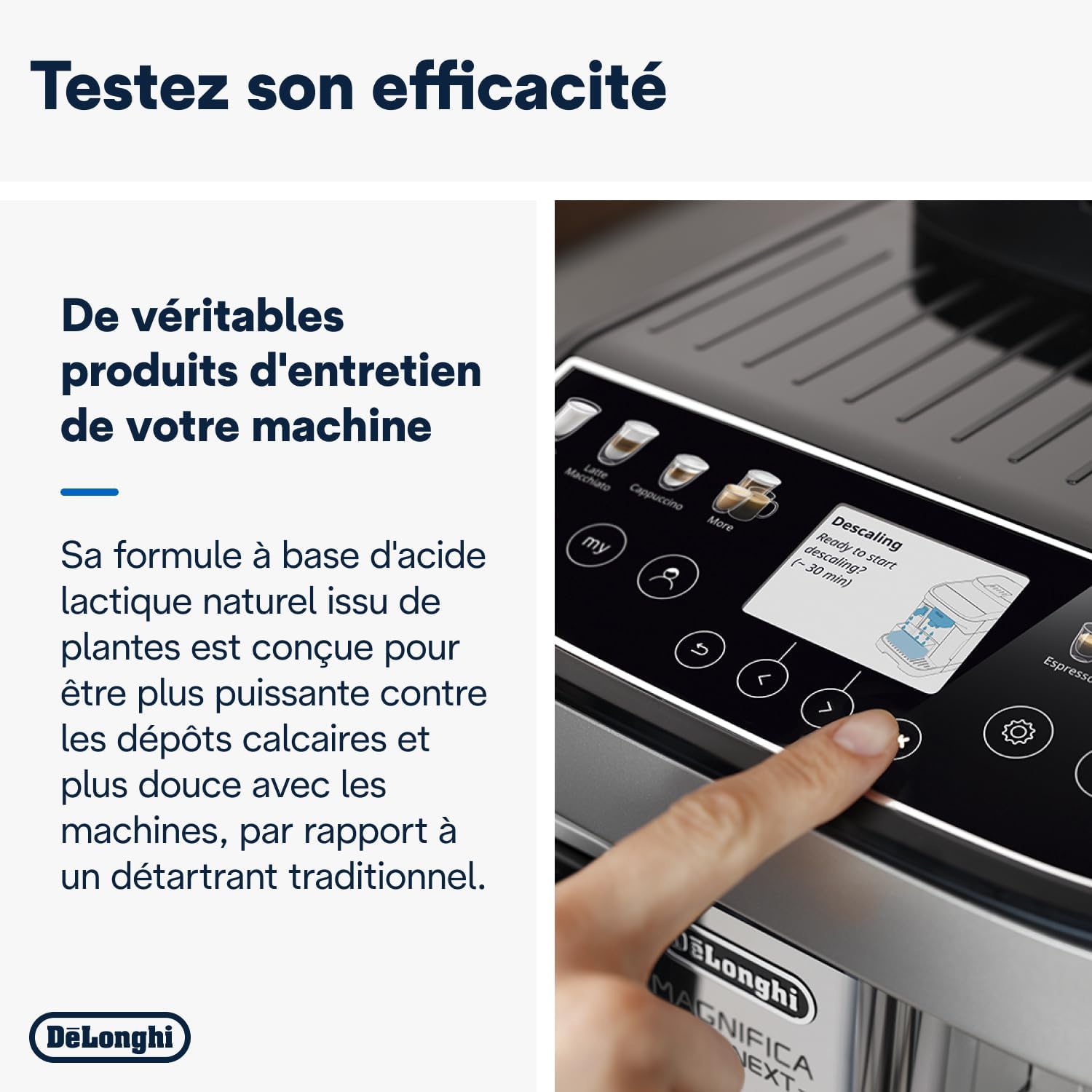 Détartrants DELONGHI DLSC200 - EcoDecalk pour machine automatique - 2 x 100ml