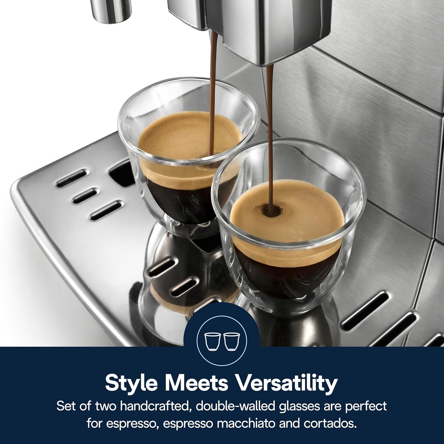 Lot de 2 verres Espresso 9 cl - DELONGHI