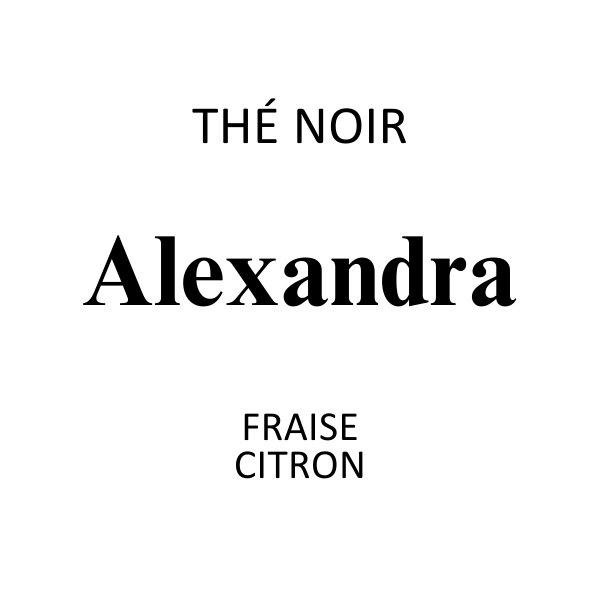 Thé Noir Alexandra