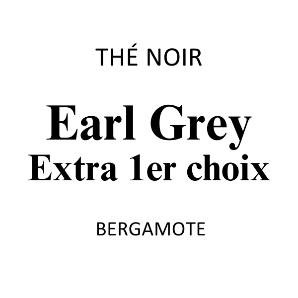 Thé Noir Earl Grey
