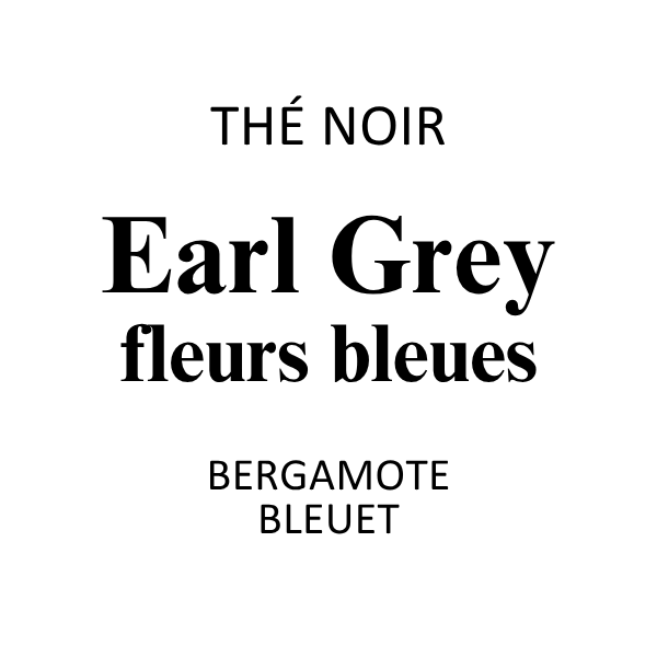 Thé Noir Earl Grey Fleurs Bleues