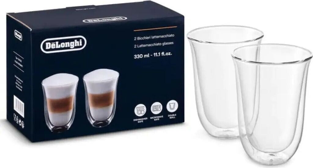 2 verres Latte 33 cl - DELONGHI